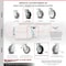 Service Caster 5 Inch Rubber on Aluminum Caster Set with Roller Bearing and Swivel Lock SCC SCC-30CS520-RAR-BSL-4 - alternate 3